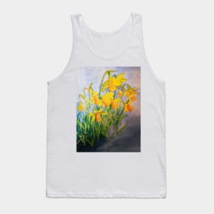 Daffodils watercolour painting Tank Top